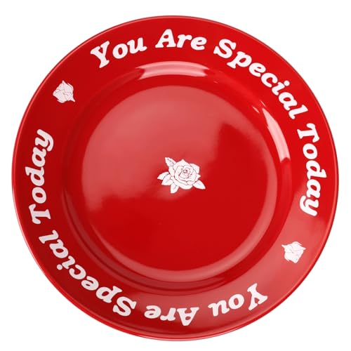 You Are Special Today 10.6-inch Ceramic Celebration Plate - Red & Gold