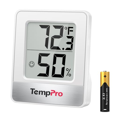 TempPro Digital Indoor Thermometer and Humidity Monitor Hygrometer