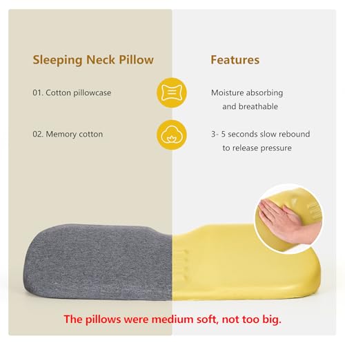 Memory Foam Cervical Neck Pillow for Pain Relief - Ergonomic Support