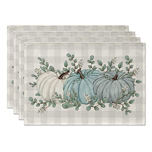 Artoid Mode 4-Piece 12x18 P Spring Table Mats & 13x72 Inch Table Runner Set