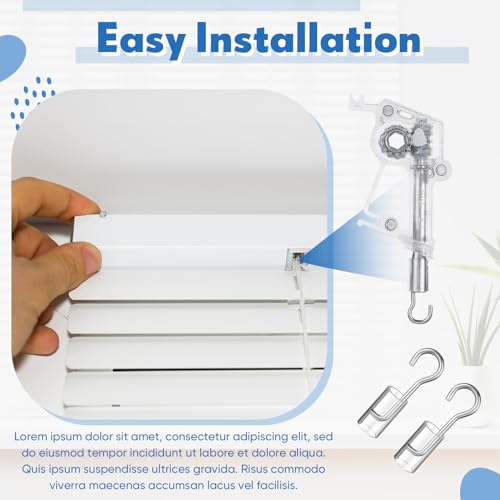 6 Set Mini Blind Wand Replacement Parts for 1 Inch Square Headrail