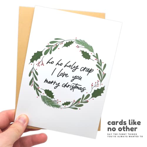 Sleazy Greetings Funny Christmas Card for Boyfriend, Girlfriend, Wife, Husband