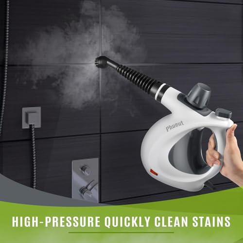 Phueut Pressurized Handheld Multi-Surface Natural Steam Cleaner with
