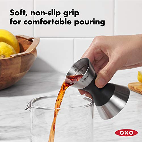 OXO Steel Double Jigger - Bar Tool for Accurate Cocktail Measurements