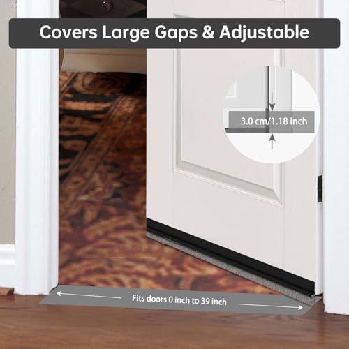 Self-Adhesive Silicone Brush Door Sweep - Under Door Bottom Seal Strip