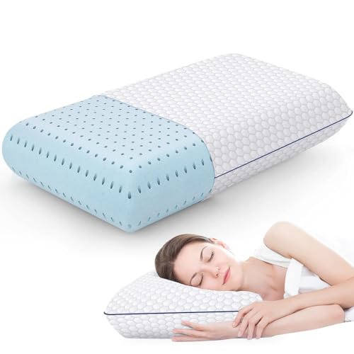 Memory Foam Pillow for Sleeping - Ergonomic Support, Standard Size