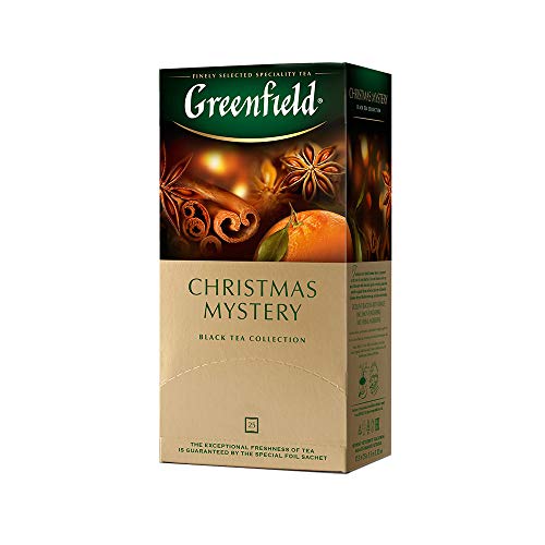 Greenfield Christmas Tea - Festive Herbal Infusion, 25 Count