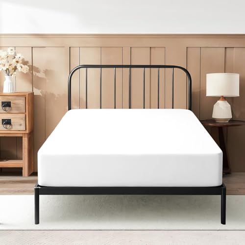 Twin Fitted Sheet 39x75, 6-Inch Deep Pocket 100% Egyptian Cotton, White
