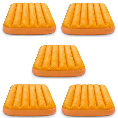 Kids Inflatable Airbed with Carry Bag, 34.5" x 62" x 7" - 5 Pack