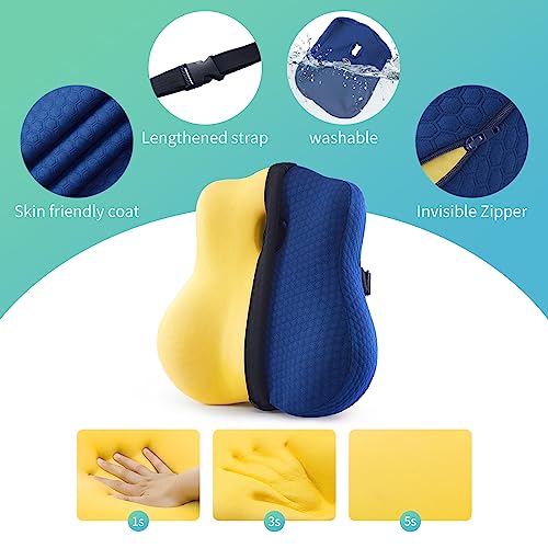 Ergonomic Memory Foam Lumbar Support Pillow for Back Pain Relief