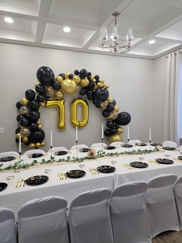 40-Inch Gold Number Balloon 0 - Giant Birthday Decoration