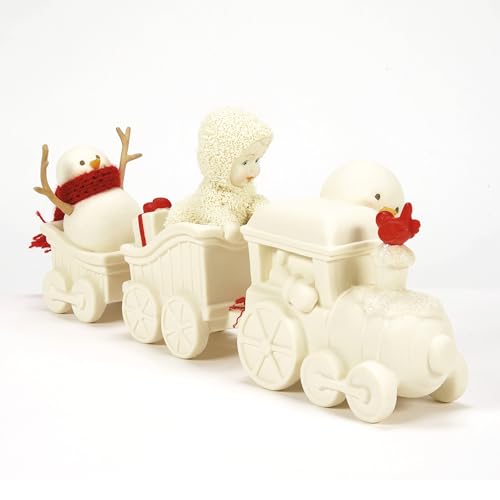 Department 56 Snowbabies Christmas Train Figurine - Festive Holiday Collectible