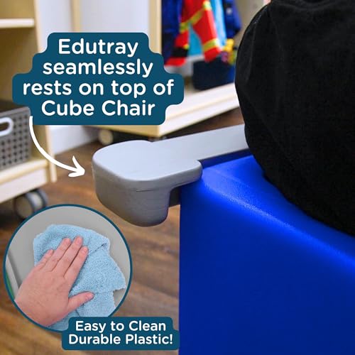 Foldable Kids Chair Desk Tray Attachment for Cube Chairs