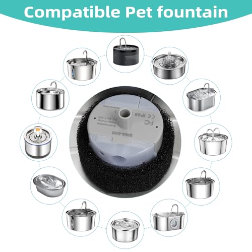 Cat Water Fountain Replacement Pump - Ultra-Quiet USB Motor (SMA-800)