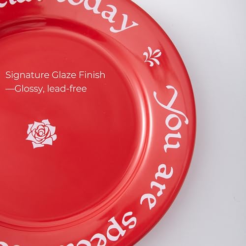 10.63-Inch Ceramic Celebration Plate - You Are Special Today Keepsake Dish
