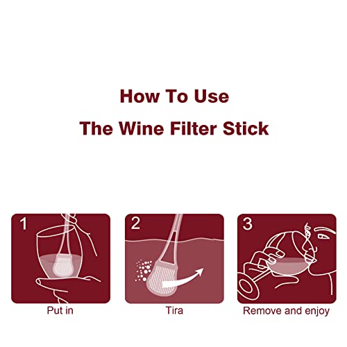 Wine Purifier Wand Sulfite and Histamine Filter 8 Pack