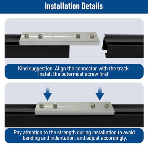 15ft Ceiling or Wall Mount Curtain Track Set - Heavy Duty Aluminum Rail