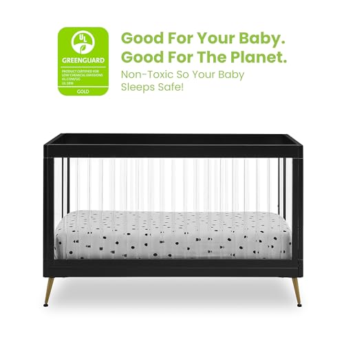 4-in-1 Acrylic Convertible Crib - Greenguard Gold Certified Nursery Bed