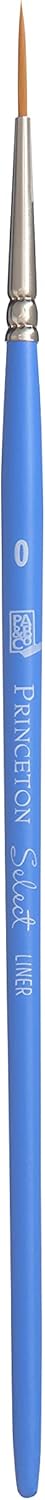 Princeton Select Artiste 3750 Paint Brush - Versatile Liner for Acrylic, Watercolor & Oil - 0 Size
