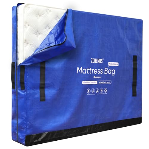 Queen Mattress Storage Bag with Handles & Zipper - Heavy Duty Waterproof Protector