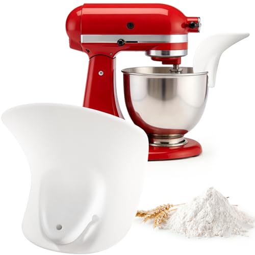 Silicone Stand Mixer Pouring Chute - Mess-Free Flour & Ingredient Funnel