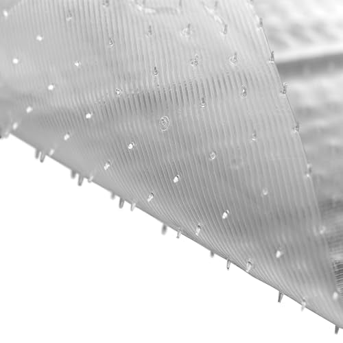 Clear Vinyl Carpet Runner for Low-Pile Carpets, 27-Inch x 12-Foot Non-Slip