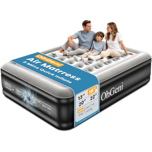 Queen Air Mattress with Built-In Pump - 18" Raised Inflatable Bed