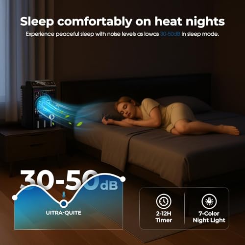 Portable Mini Air Conditioner Fan Evaporative Cooler with 1000ML Tank