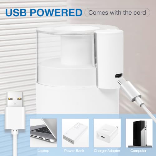 Mini Cool Mist USB Humidifier 180ml Portable Quiet Desktop White