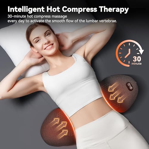3-in-1 Lumbar Support Pillow with Heat & Vibration Massage