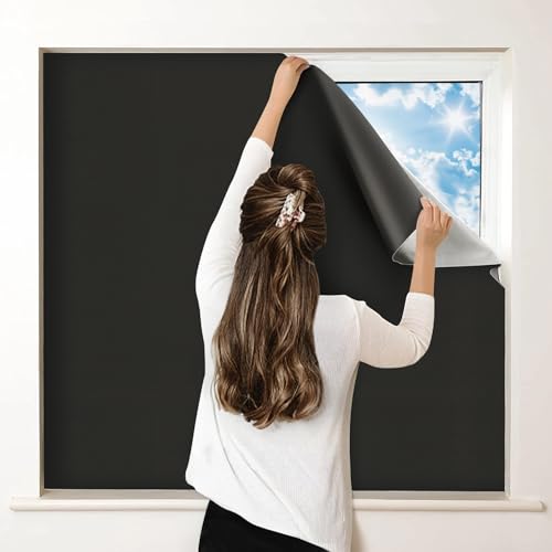 100% Blackout Window Shades - Portable DIY Blinds for Travel