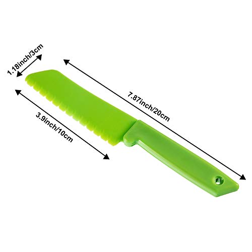 10 Pcs Kids Safe Plastic Cooking Knives Set Colorful Nylon Kitchen Tools