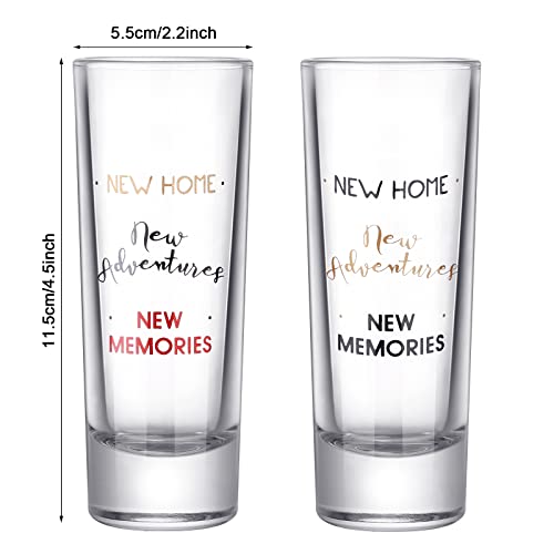 Cunhill 2 oz Shot Glasses Set - 2 Piece New Home Adventures Housewarming Gift