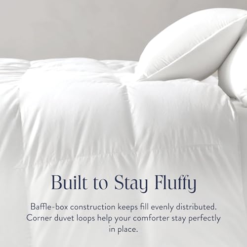 Premium Canadian Down Comforter - Lightweight & Breathable Full/Queen
