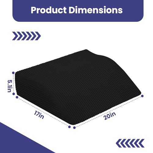 Ergonomic Recliner Leg Rest Cushion with Adjustable Straps - 20x17x5 inches