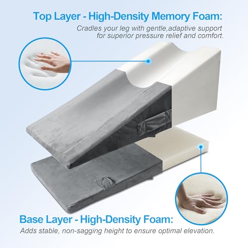 Ergonomic Leg Elevation Pillow for Post-Knee Surgery Recovery