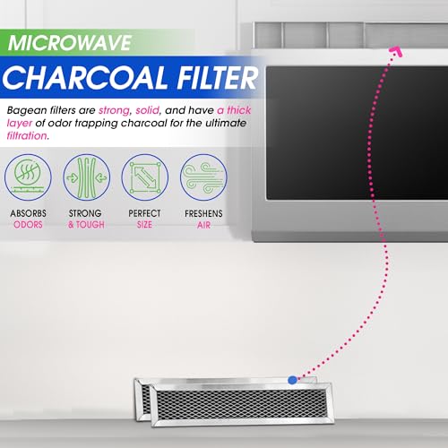 Microwave Charcoal Filter Replacement 10.3" x 2.35" - 2-Pack
