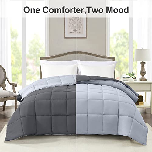 Homelike Moment Queen All-Season Reversible Down Alternative Comforter