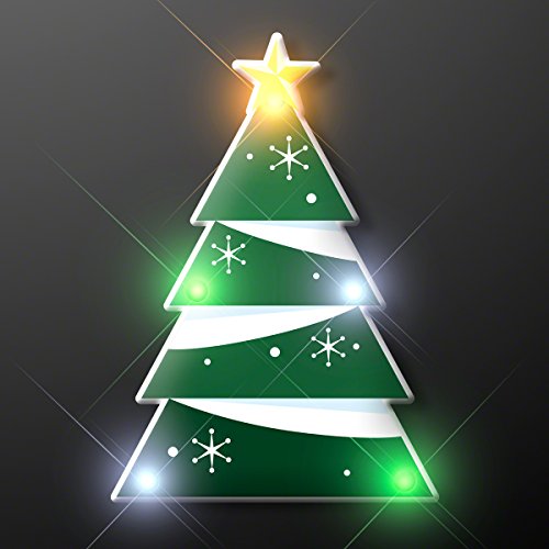 Christmas LED Lapel Pins Set of 25 - Holiday Party & Decoration Accessories
