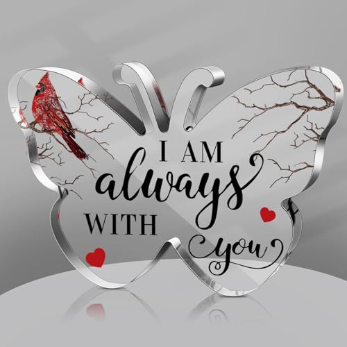 Yalikop I Am Red Cardinal Memorial Gift 5.9 x 0.6 Inches - Sympathy Keepsake