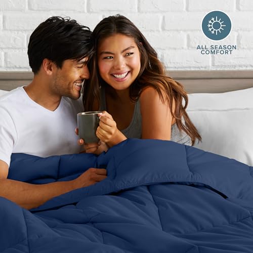Bare Home Down Alternative Duvet Insert Comforter - Twin/Twin XL, Dark Blue