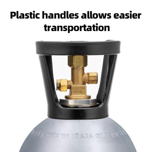 20lb Aluminum CO2 Tank with CGA320 Valve - DOT Approved Gas Cylinder