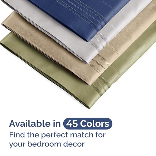 Twin Size Wrap Around Bed Skirt with 2 Pillowcases - 15-Inch Drop, Yellow