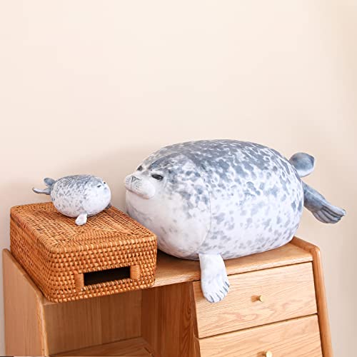 Chubby Seal Plush Family Set with 4 Removable Baby Seals