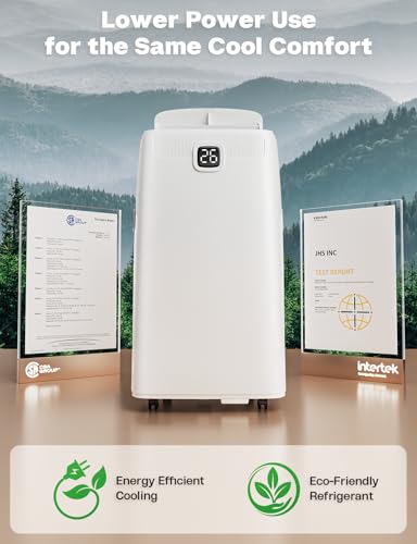 14,000 BTU Portable Air Conditioner 3-in-1 AC Unit for Rooms Up to 650 Sq. Ft