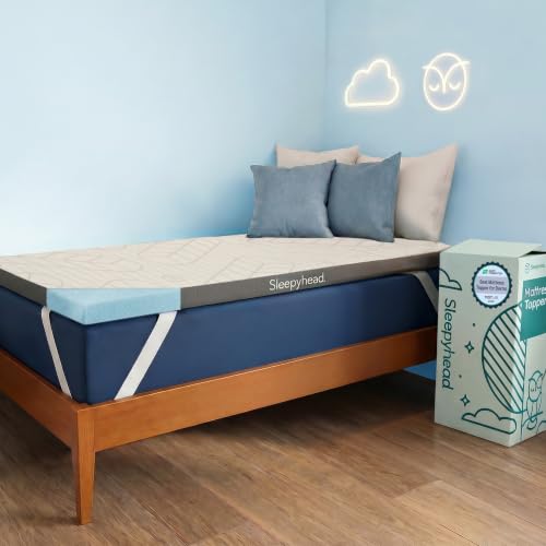 Sleepyhead 2-Inch Twin XL Cooling Gel Memory Foam Mattress Topper