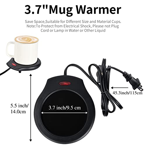 Electric Candle Warmer and Mug Warmer for Large Jars, Coffee, and Tea