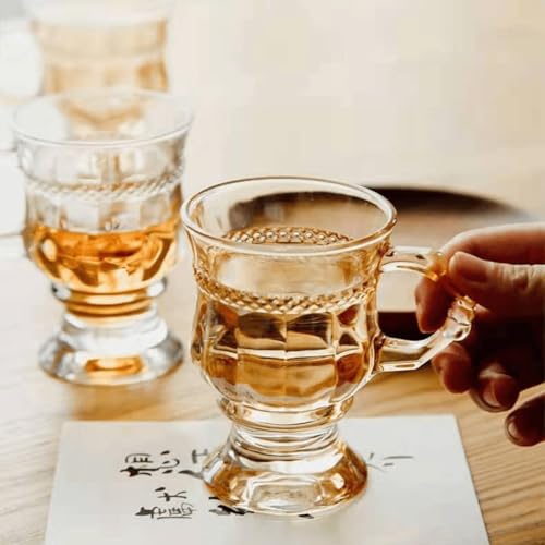 Double Wall Irish Coffee Mugs Set - Heat-Resistant Crystal Glass Cups for Hot & Cold Drinks