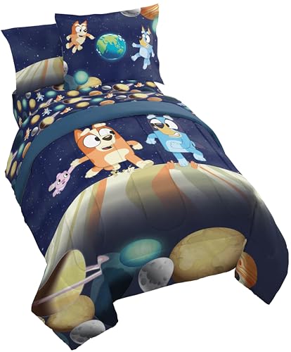 5-Piece Twin Bedding Set, Kids Cartoon Character Comforter and Sheet Collection
