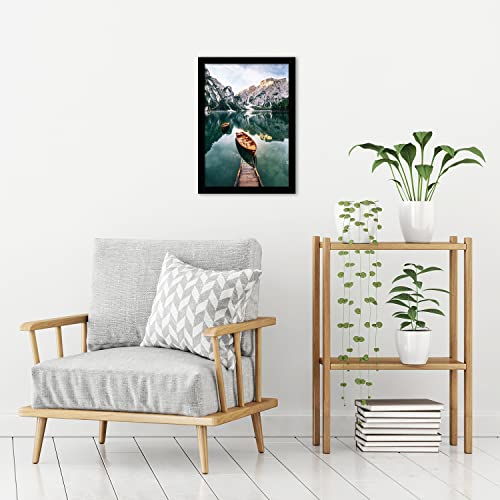 Americanflat 12x18 Black Poster Frame with Shatter-Resistant Glass